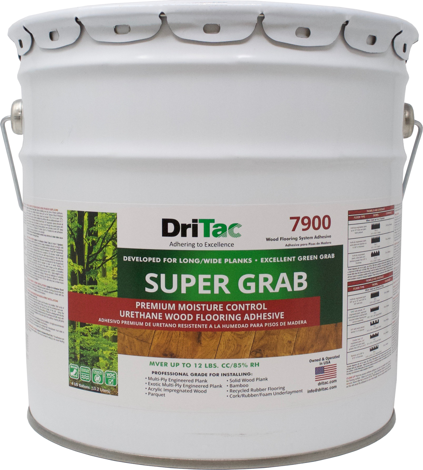 Dritac 7900 Super Grab Urethane 4 Gal