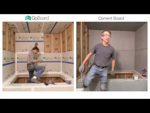 GoBoard Tile Backer Board 1/2" x 3' x 5' - 7 Piece Package
