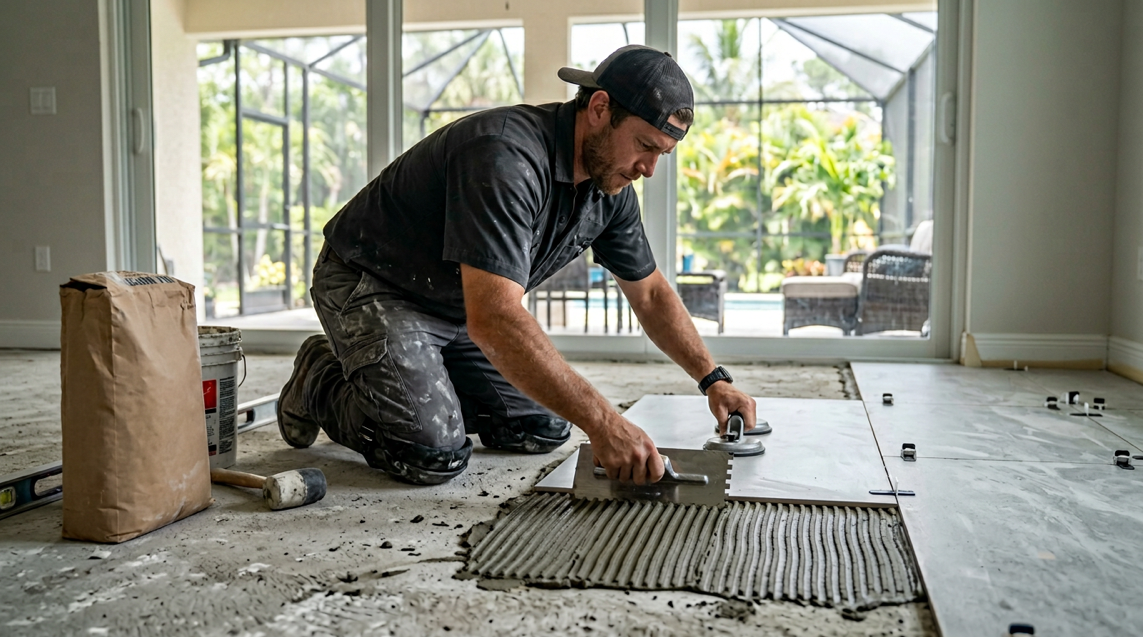 Laticrete 254 vs Mapei Ultraflex LFT: Which Thinset Wins on SWFL Jobs