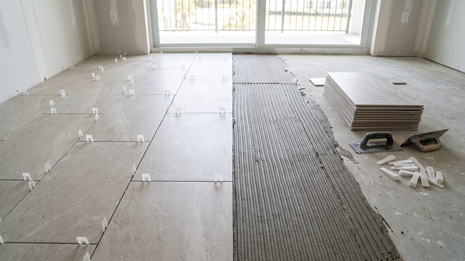 Choosing Thinset for Large Format Porcelain on Naples Jobs