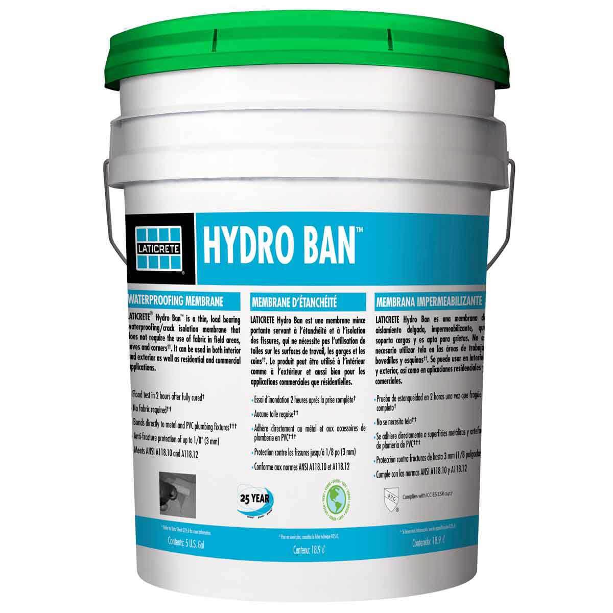 Laticrete Hydro Ban Waterproofing Membrane 5 Gallons