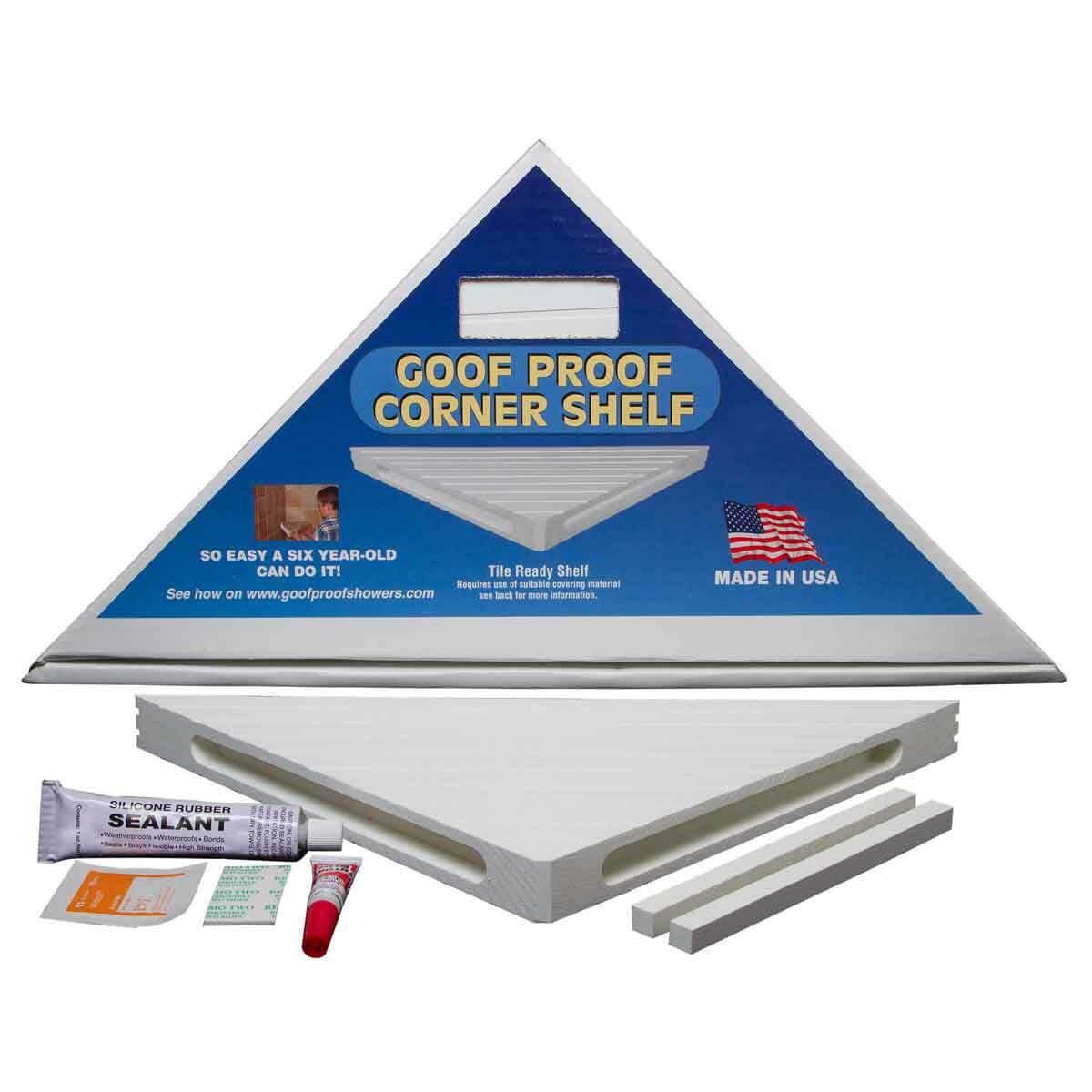 Mark E. Industries Goof Proof Corner Shelf