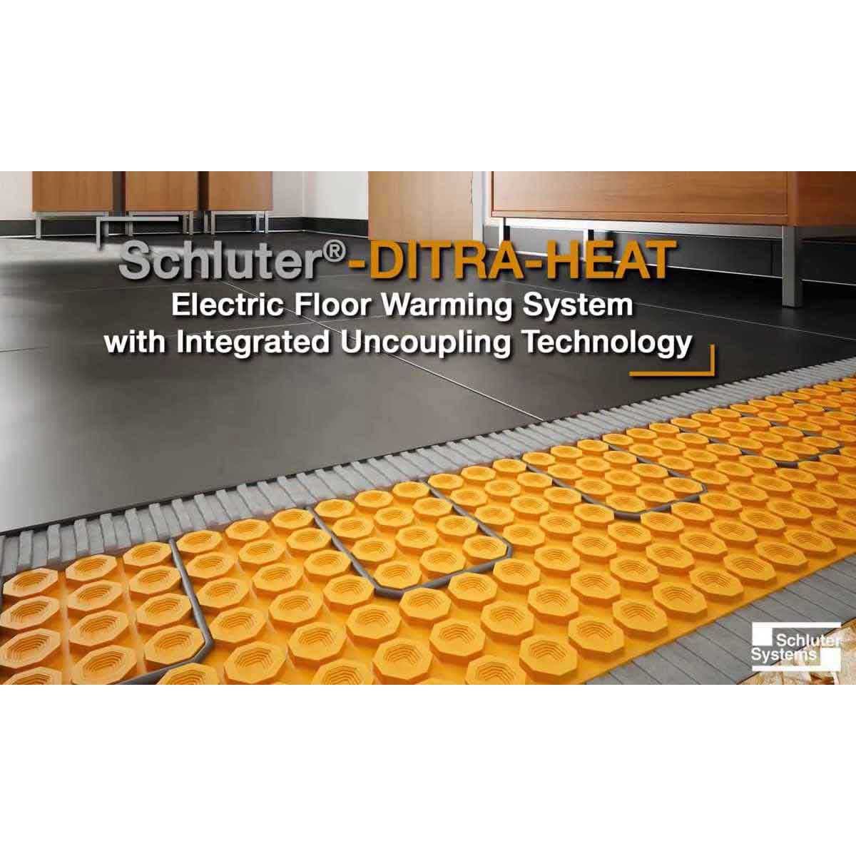 Schluter Ditra-Heat 3' 3" x 2' 7" Uncoupling & Waterproofing Sheet