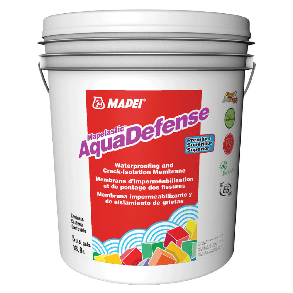 Mapelastic AquaDefense Waterproofing Membrane - 5 Gallon