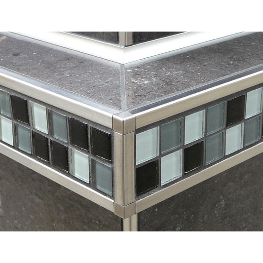 Schluter Systems Quadec Aluminum Metal Inside/Outside Corner