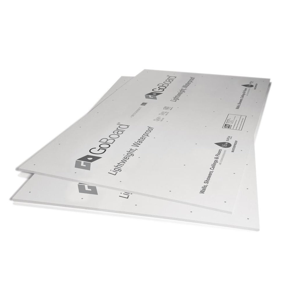 GoBoard Tile Backer Board 1/2" x 3' x 5' - 7 Piece Package