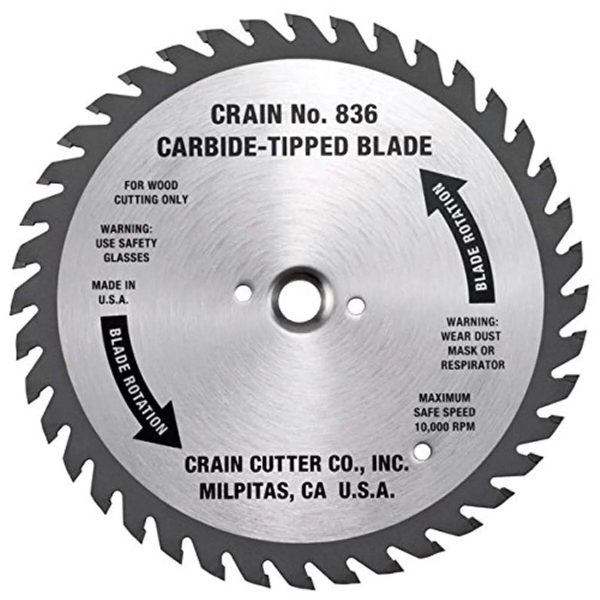 Crain 6-1/2" Carbide Tipped Steel Blade