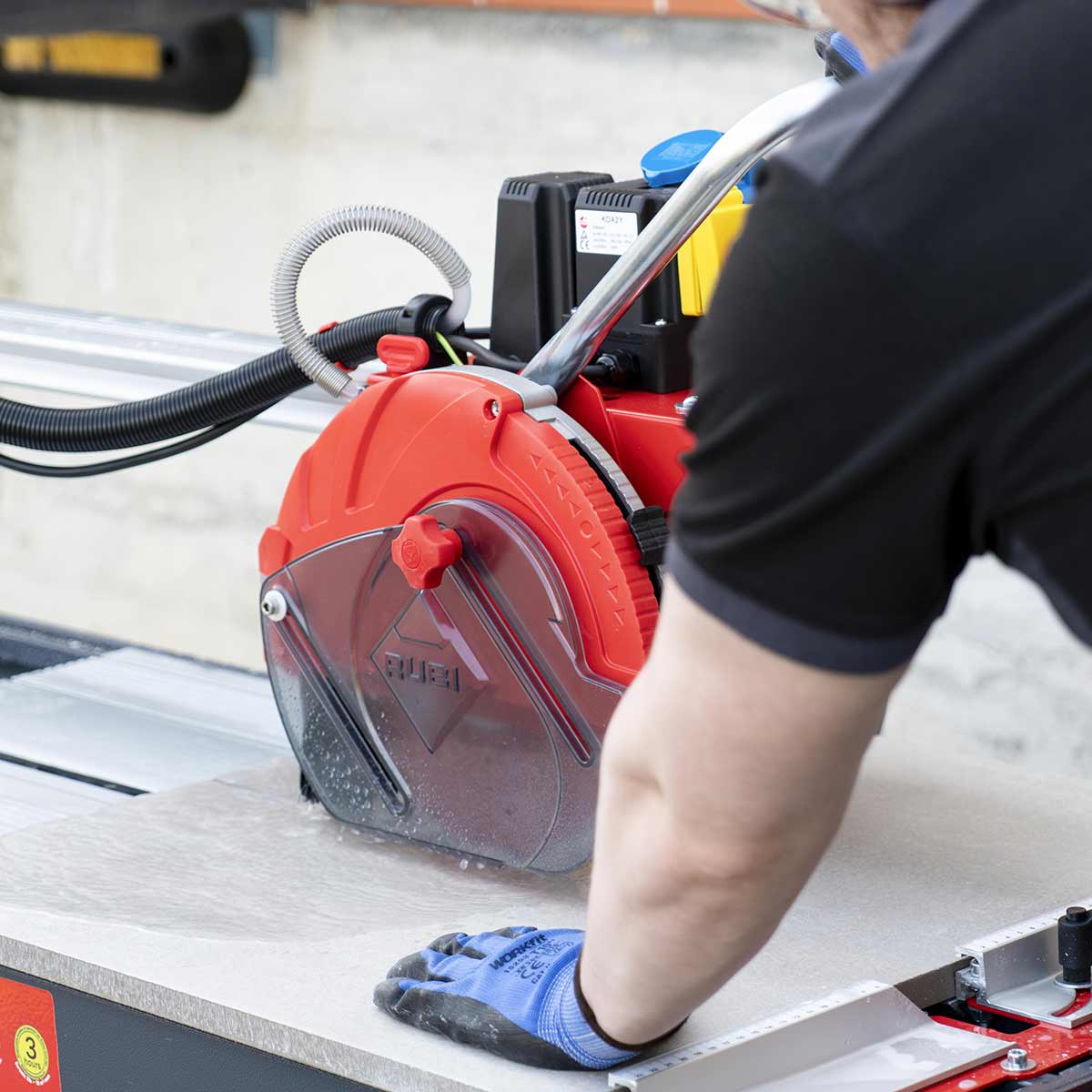 Dc Python Saw Rubi Tools DC-250 Python Rail Saw – Gulf Coast Flooring Distributor LLC