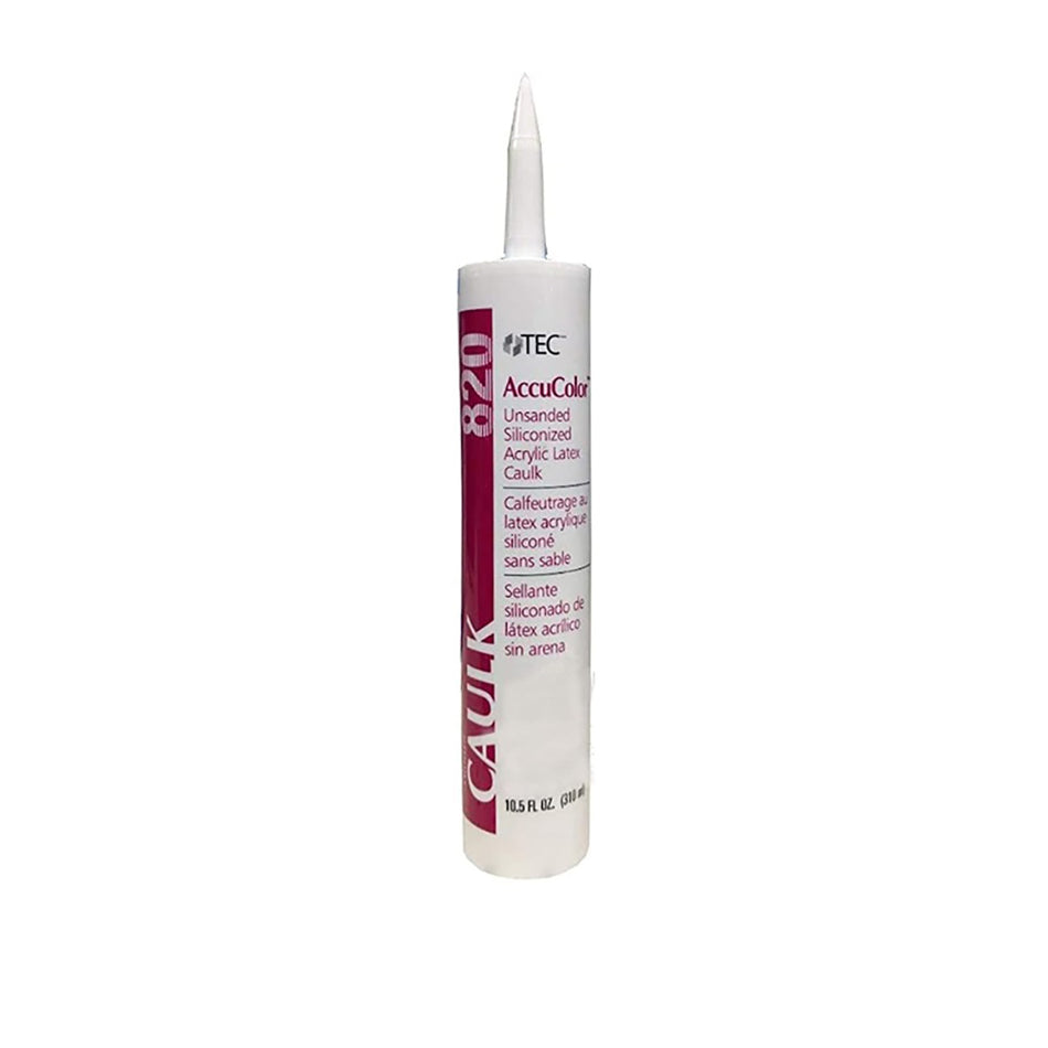 Tec AccuColor Unsanded Siliconized Acrylic Caulk TA-820
