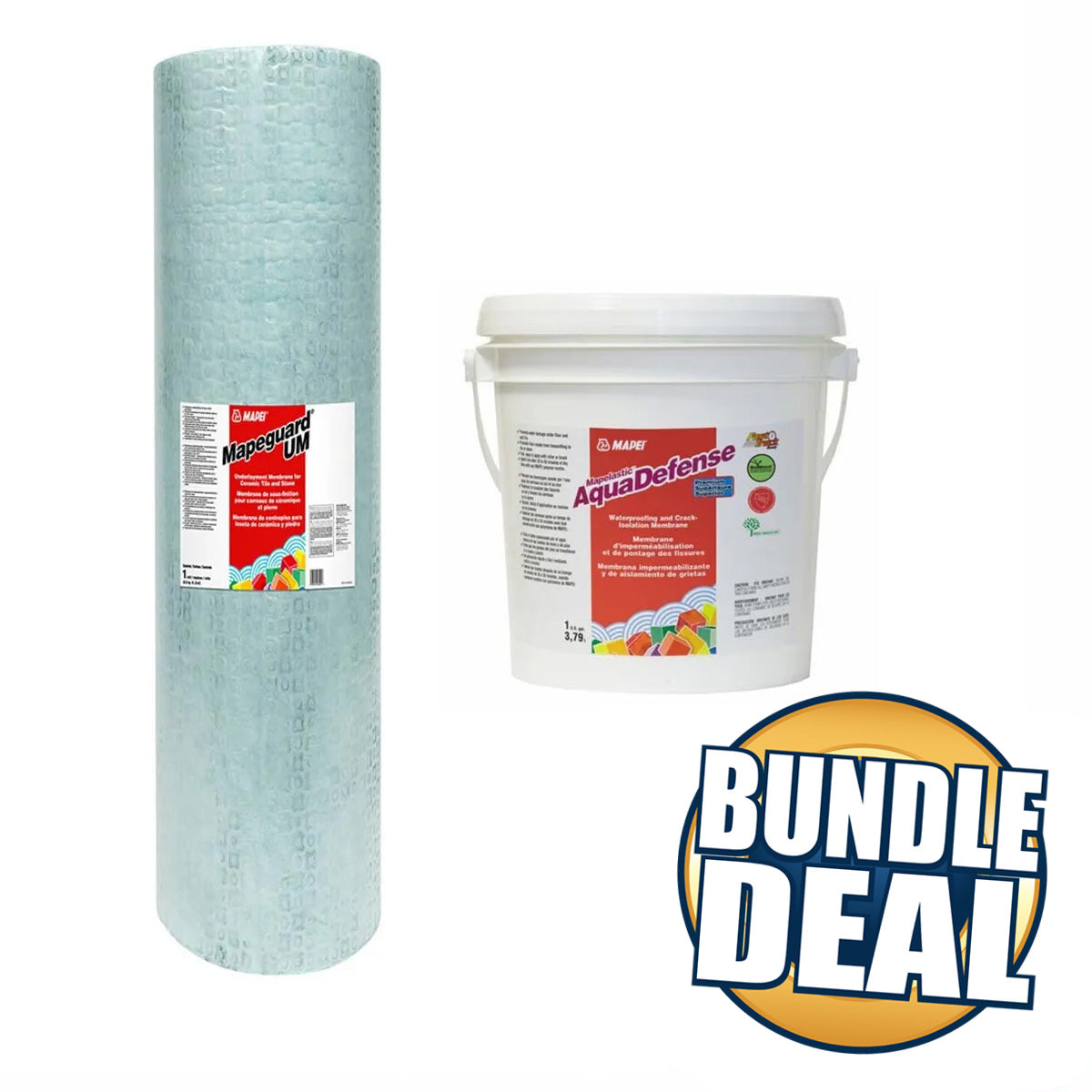 Mapei Mapeguard UM and AquaDefense Bundle