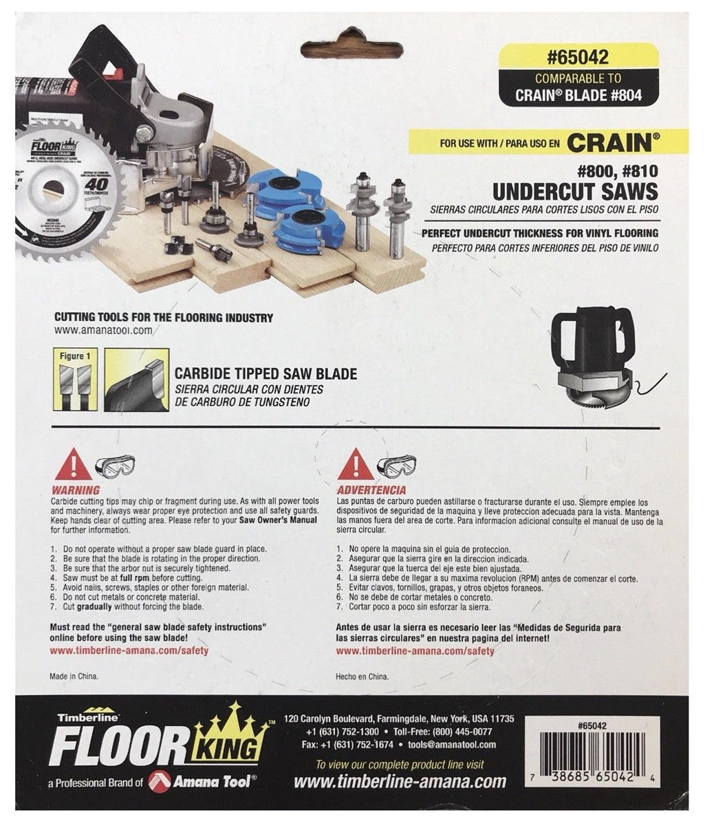 Floor King Jamb Saw Blade 65042 804 For Crain 800 And Crain 810