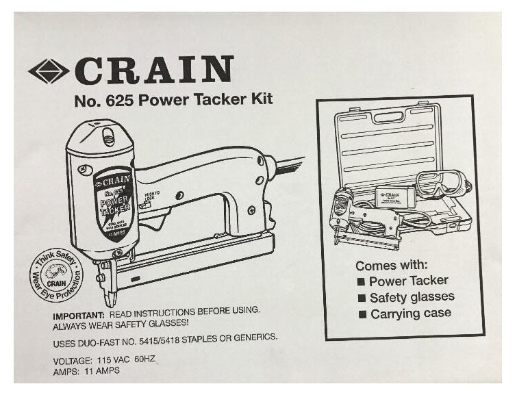Crain 625 Carpet Flooring Pro Electric Tacker 5418D