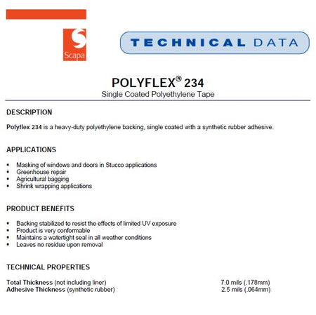 Red Stucco Tape - 2'' x 60 Yards