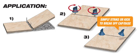 Primo Tools - Vortex Leveling System Caps - 200 Pieces