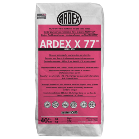 ARDEX X77 MICRO TEC GRAY THIN SET 40LB
